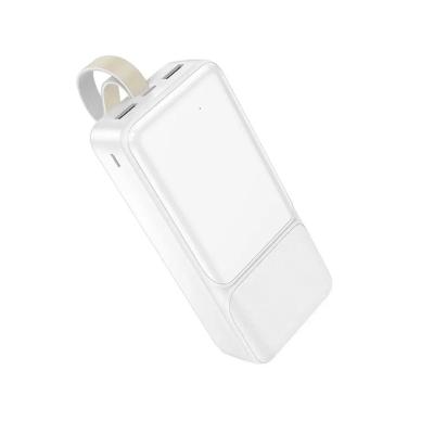 Мобильный аккумулятор BOROFONE BJ33B Creed, 30000mAh, пластик, 2 USB выхода, Type-C, 2.0A, цвет: белый (6941991102356)