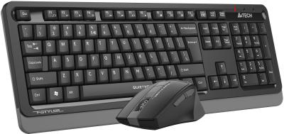 Клавиатура + мышь A4TECH Fstyler FGS1035Q черный/серый черный/серый USB беспроводная Multimedia (FGS1035Q GREY)