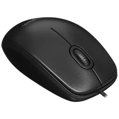 Мышь LOGITECH B100 черный оптическая (800dpi) USB (2but) (910-006605)