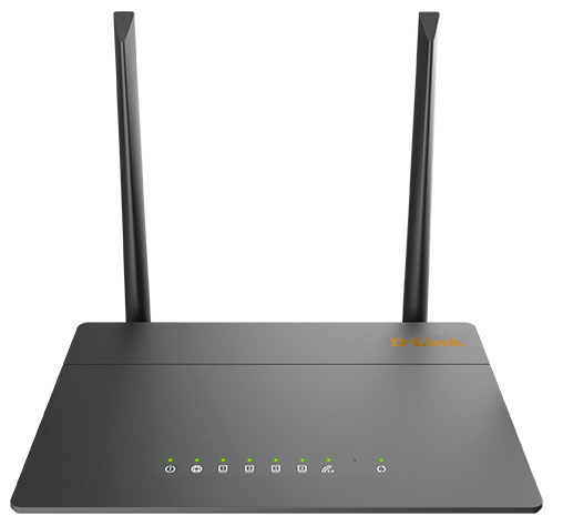Wi-Fi роутер D-Link DIR-615/GFRU (DIR-615/GFRU/R2A) N300 1000BASE-X SFP черный