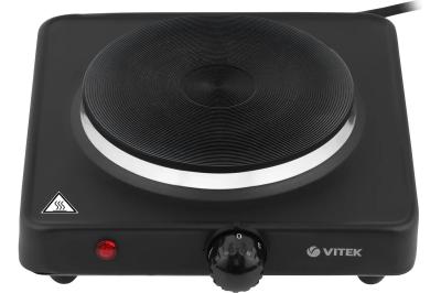 Плита  настольная электрическая VITEK Metropolis VT-3706 черный (1-конф,чугун)
