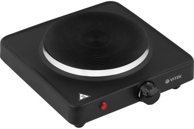 Плита  настольная электрическая VITEK Metropolis VT-3706 черный (1-конф,чугун)