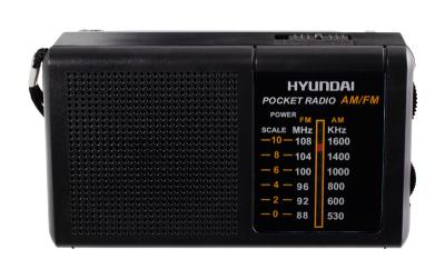 Радиоприемник HYUNDAI H-PSR130 черный (портативный)