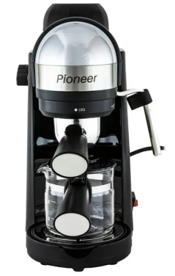 Кофеварка рожковая PIONEER CM106P черный  [800w /3.5 бар]