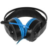Наушники полноразмерные HOCO W105 Joyful gaming, подсветка, микрофон, AUX, 1,2м, синий (6931474754172)