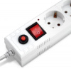 Сетевой фильтр BURO BU-SP1.8_USB_2A-W 1.8м (6 розеток) белый (коробка)