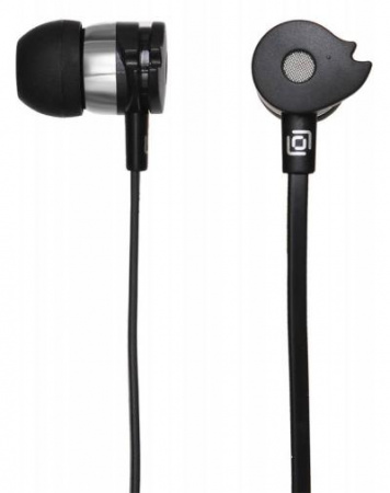 Наушники вкладыши OKLICK HS-S-210 1.2м черный проводные