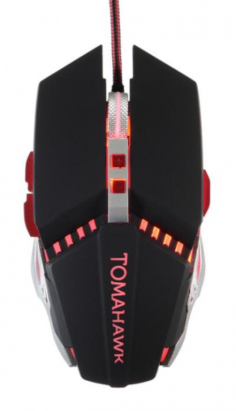 Мышь OKLICK 999G TOMAHAWK черный оптическая (3200dpi) USB (8but)