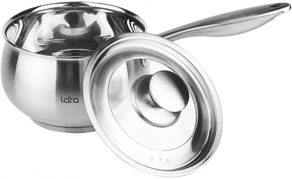 Сотейник LARA LR03-22  ТОКИО  (нерж)  16см 2,3л  /индукция