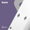 Сетевой фильтр BURO 600SH-16-3-W 3м (6 розеток) белый (коробка)