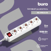 Сетевой удлинитель BURO BU-PS5.3/W 3м (5 розеток) белый