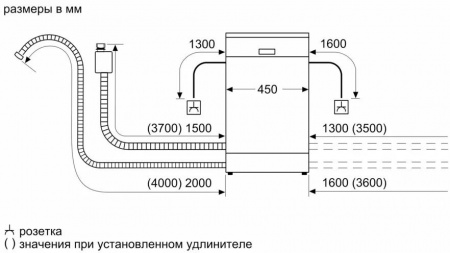Встраиваемая посудомоечная машина 45см BOSCH SPV6EMX65Q