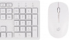 Комплект (клавиатура+мышь) OKLICK 240M, USB, беспроводной, белый