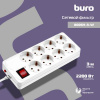 Сетевой фильтр BURO 800SH-3-W 3м (8 розеток) белый (коробка)
