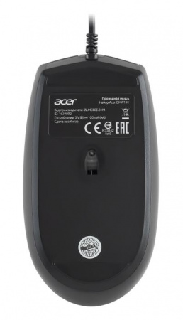 Клавиатура + мышь ACER OMW141 клав:черный мышь:черный USB (ZL.MCEEE.01M)