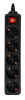 Сетевой фильтр PC PET AP01006-E-BK 1.8м (5 розеток) черный (пакет ПЭ)