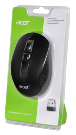 Мышь ACER OMR060 черный оптическая (1600dpi) беспроводная USB (6but) (ZL.MCEEE.00C)