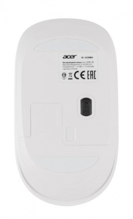 Мышь ACER OMR138 белый оптическая (1600dpi) беспроводная USB (3but) (ZL.MCEEE.01L)