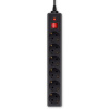 Сетевой фильтр BURO 600SH-3-B 3м (6 розеток) черный