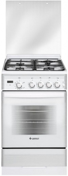 Плита газовая GEFEST 5300-03 0040 белый (стекл.кр., реш.чугун)