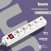 Сетевой фильтр BURO 500SH-10-W 10м (5 розеток) белый