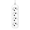 Сетевой удлинитель BURO BU-PSL4.1/W 1.5м (4 розетки) белый (пакет ПЭ)
