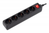 Сетевой фильтр PC PET AP01006-1.8-BK 1.8м (5 розеток) черный