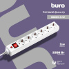 Сетевой фильтр BURO 600SH-3-W 3м (6 розеток) белый