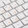 Комплект (клавиатура+мышь) OKLICK 240M, USB, беспроводной, белый