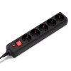 Сетевой фильтр BURO 500SH-1.8-UPS-B 1.8м (5 розеток) черный