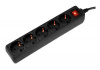 Сетевой фильтр PC PET AP01006-E-BK 1.8м (5 розеток) черный (пакет ПЭ)
